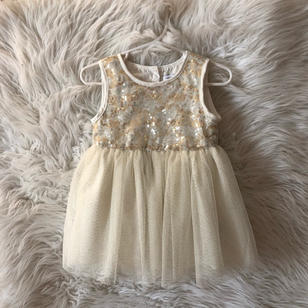 Silver Gold and Lace Dress